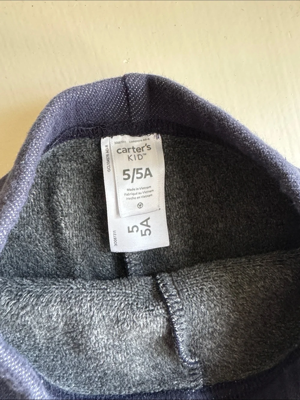 Carter's Navy Fleece Leggings